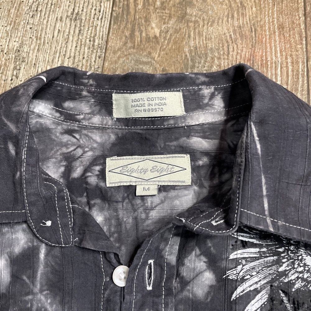 Eighty Eight Affliction Style Button Down Shirt G… - image 5